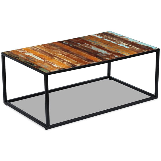 vidaXL Coffee Table Solid Reclaimed Wood 100x60x40 cm