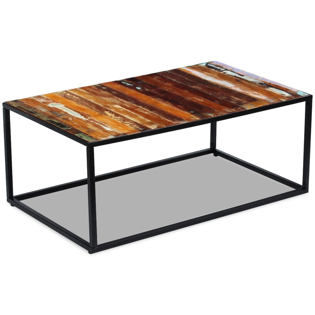 vidaXL Coffee Table Solid Reclaimed Wood 100x60x40 cm