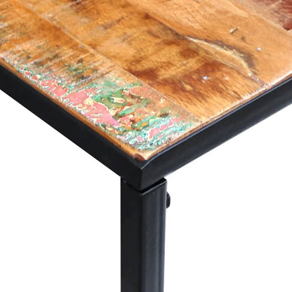 vidaXL Console Table | Multicolour | Reclaimed wood | Medium | Decorative Inlays