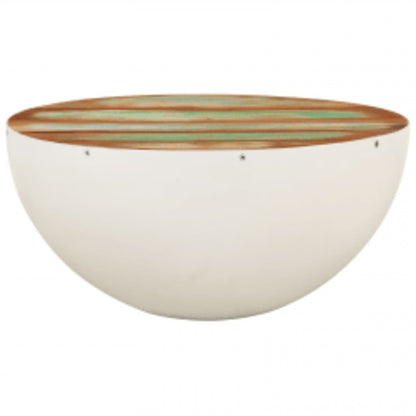 243353 vidaXL Bowl Shaped Coffee Table Solid Reclaimed Wood 60x60x30 cm