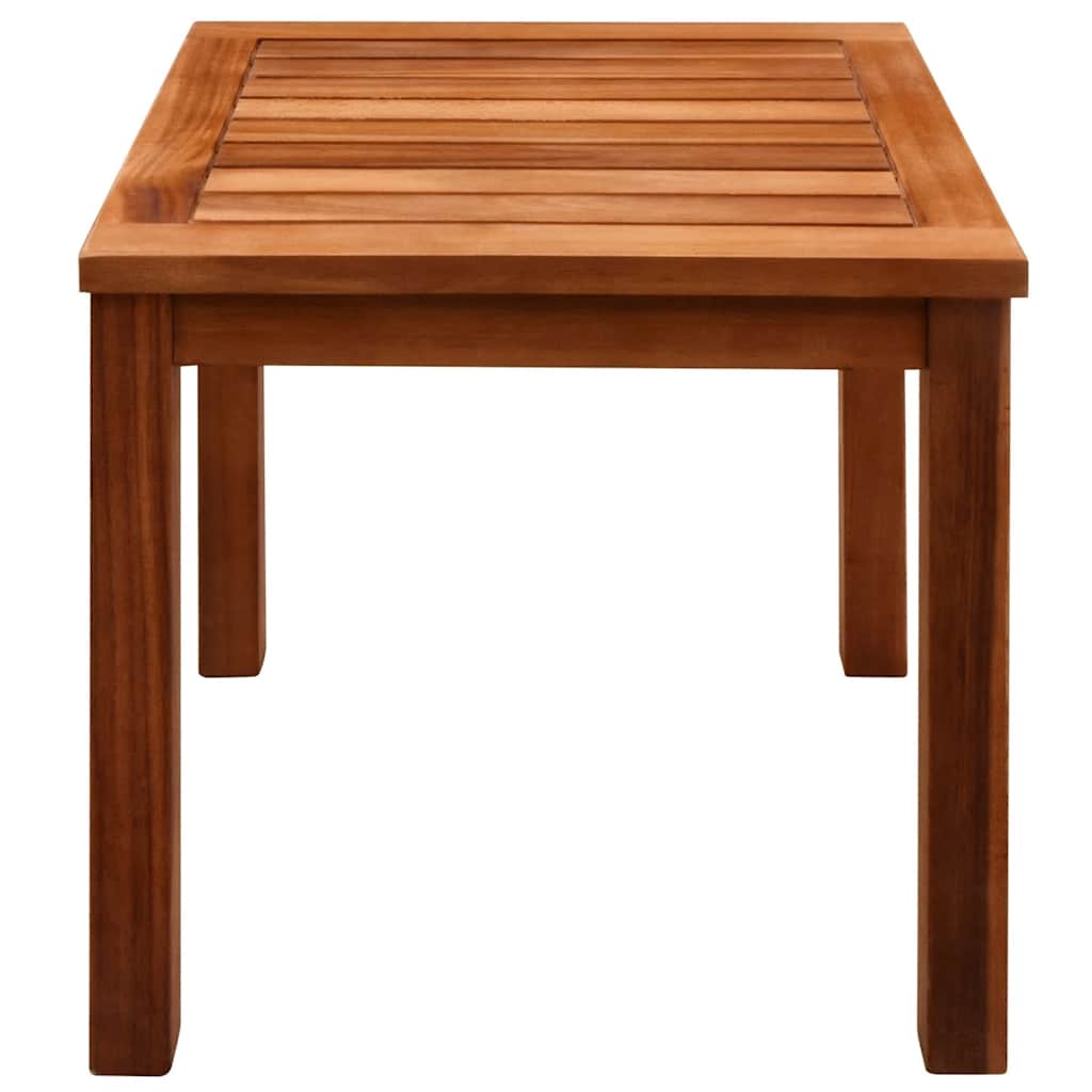 vidaXL Sun Loungers 2 pcs with Table Solid Acacia Wood and Textilene