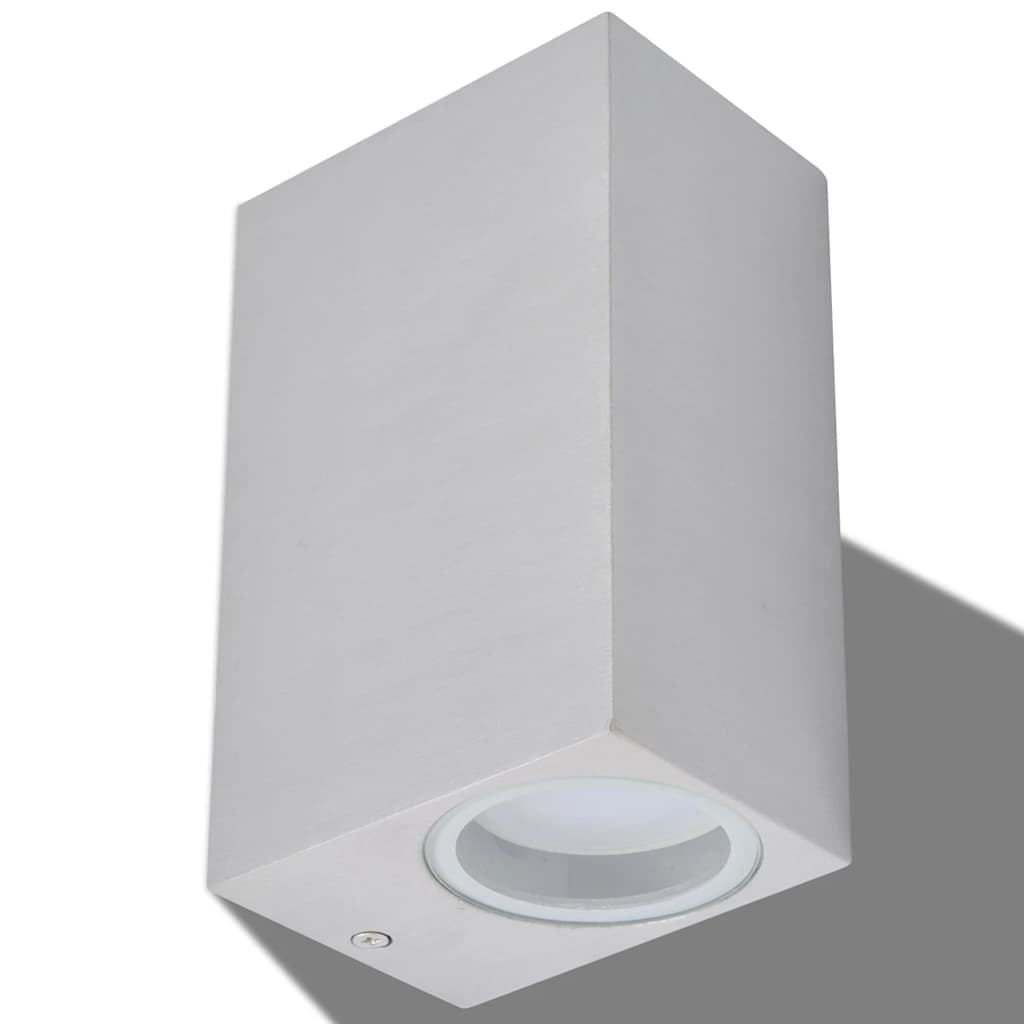 vidaXL Outdoor LED Wall Lights 2 pcs Square Up/Downwards