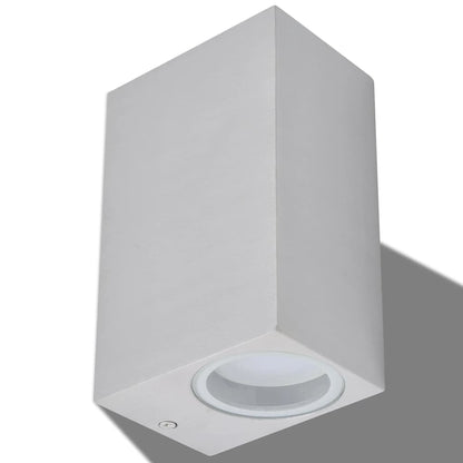 vidaXL Outdoor LED Wall Lights 2 pcs Square Up/Downwards