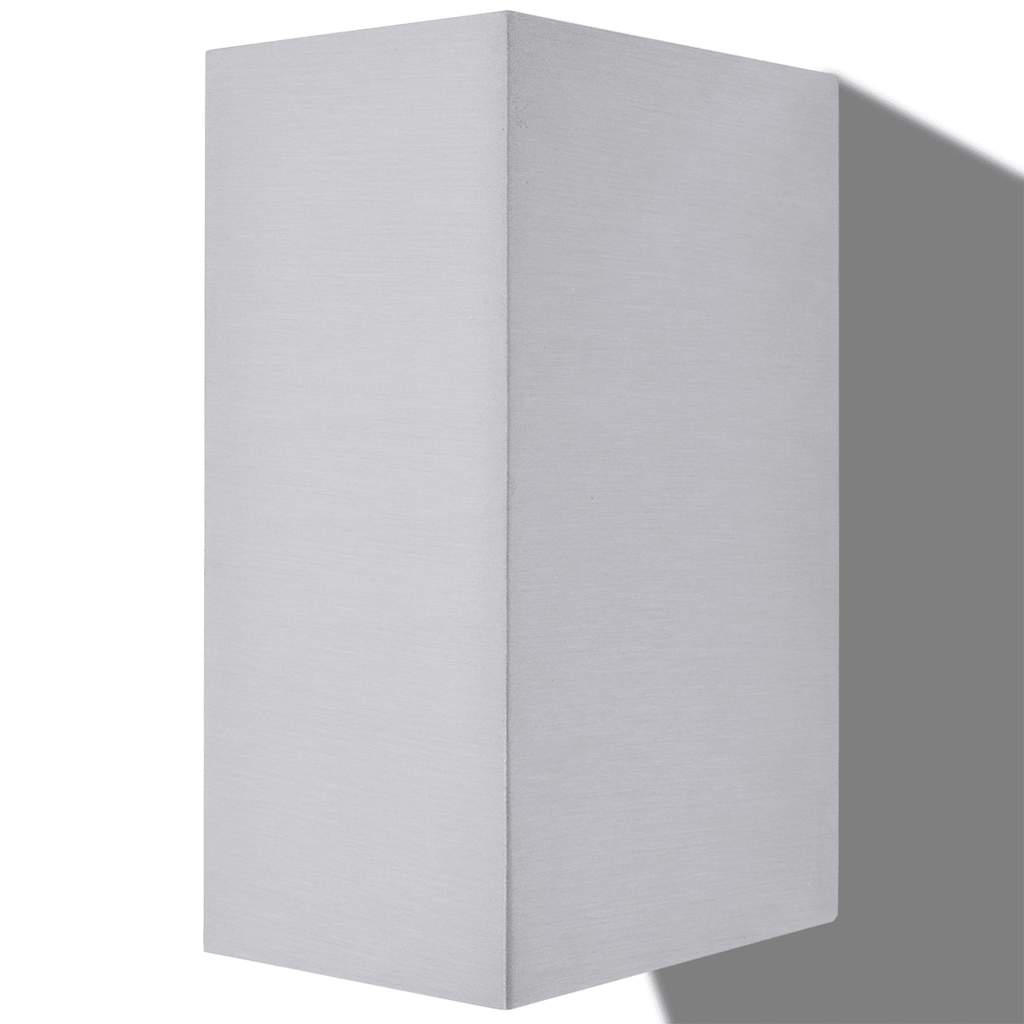 vidaXL Outdoor LED Wall Lights 2 pcs Square Up/Downwards