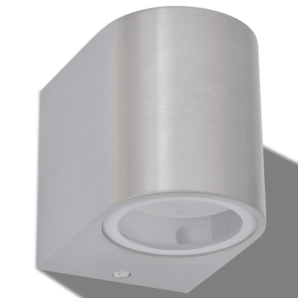 vidaXL Outdoor LED Wall Lights 2 pcs Round Downwards
