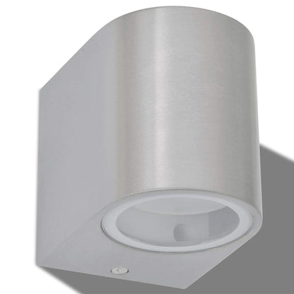 vidaXL Outdoor LED Wall Lights 2 pcs Round Downwards
