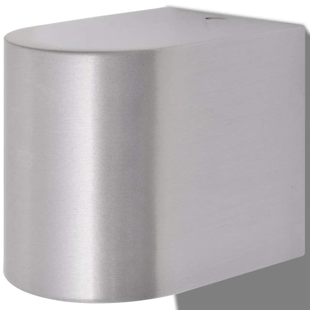 vidaXL Outdoor LED Wall Lights 2 pcs Round Downwards
