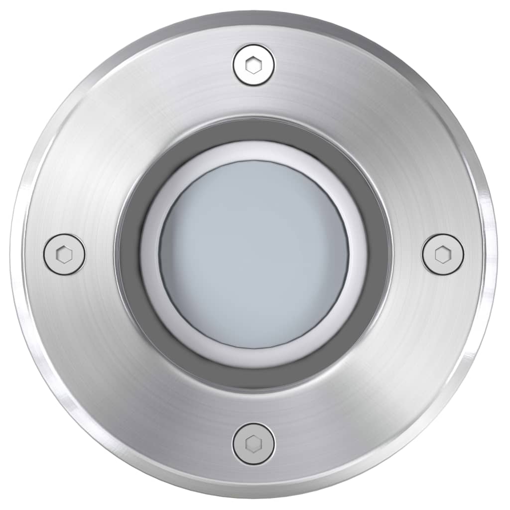 vidaXL Outdoor LED Ground Lights 3 pcs Round