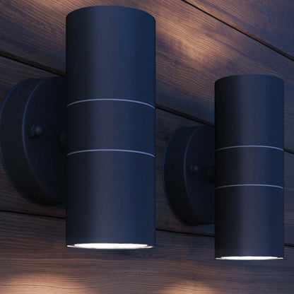 vidaXL Outdoor LED Wall Lights 2 pcs Stainless Steel Up/Downwards