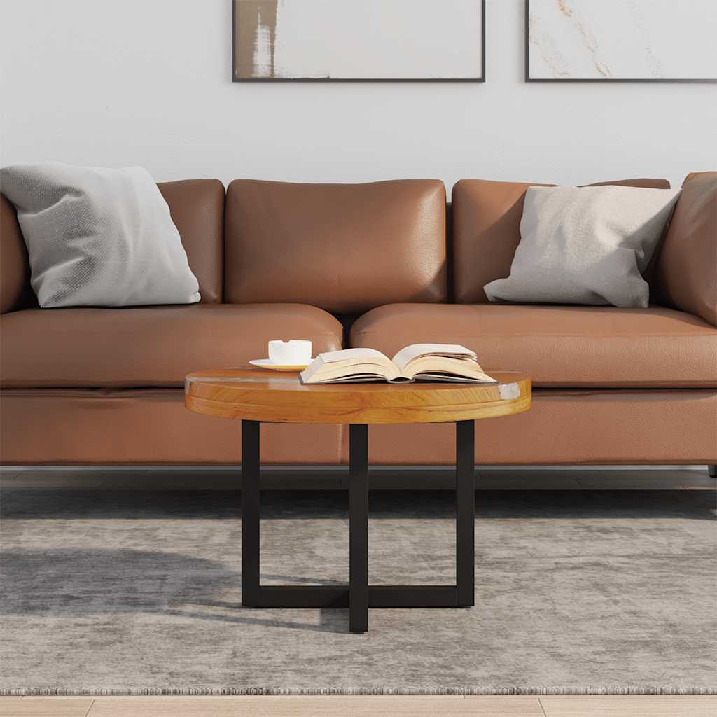 vidaXL Coffee Table Teak Resin 60 cm