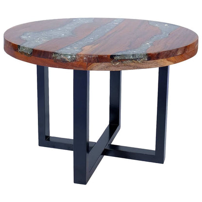 243466 vidaXL Coffee Table Teak Resin 60 cm