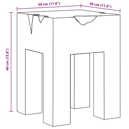 vidaXL Stool Solid Teak Wood