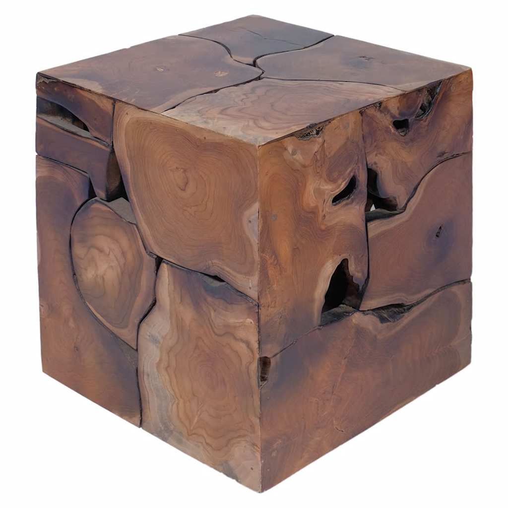 243472 vidaXL Stool Brown 40x40x45 cm Solid Teak Wood
