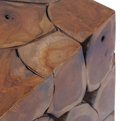 243472 vidaXL Stool Brown 40x40x45 cm Solid Teak Wood