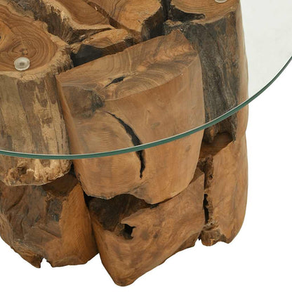 vidaXL Coffee Table | Brown | Solid teak driftwood | Medium | Coffee Table