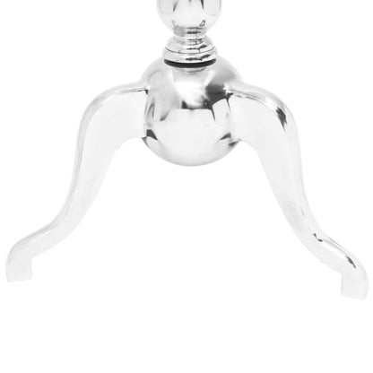 243511 vidaXL Side Table Square Aluminium Silver