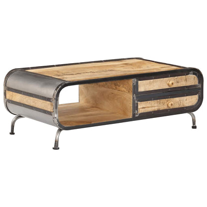 247804 vidaXL Coffee Table 100x50x35 cm Solid Mango Wood