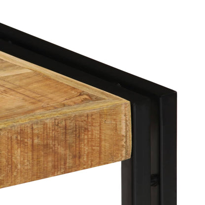 vidaXL Tv Stand | Natural wood | Solid Mango Wood and Powder-Coated Iron