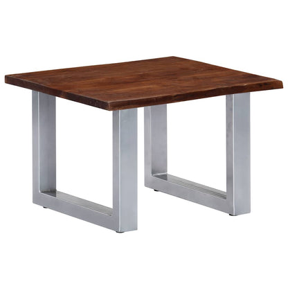 247826 vidaXL Coffee Table with Live Edges 60x60x40 cm Solid Acacia Wood