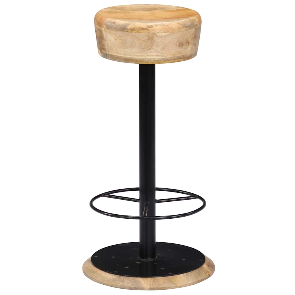 vidaXL Bar Stools 2 pcs Solid Mango Wood