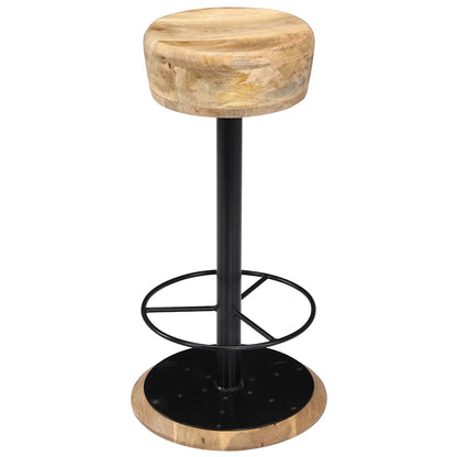 vidaXL Bar Stools 2 pcs Solid Mango Wood