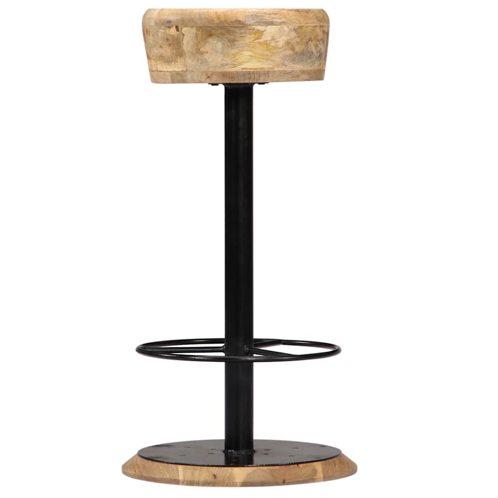 vidaXL Bar Stools 2 pcs Solid Mango Wood