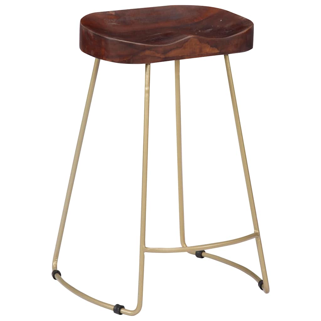 vidaXL Gavin Bar Stools 2 pcs Solid Mango Wood