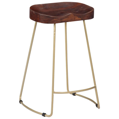 vidaXL Gavin Bar Stools 2 pcs Solid Mango Wood