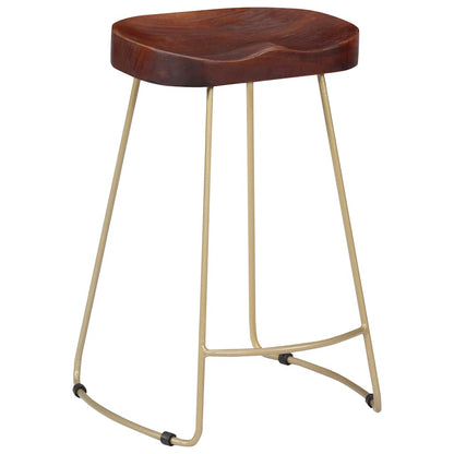 vidaXL Gavin Bar Stools 2 pcs Solid Mango Wood