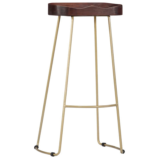 vidaXL Gavin Bar Stools 2 pcs Solid Mango Wood