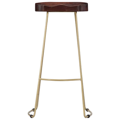 vidaXL Gavin Bar Stools 2 pcs Solid Mango Wood
