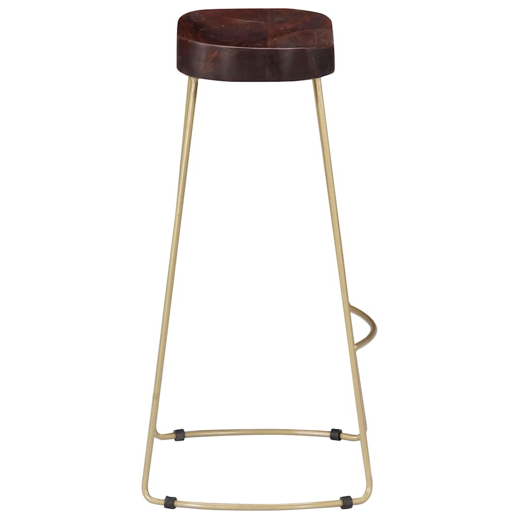 vidaXL Gavin Bar Stools 2 pcs Solid Mango Wood