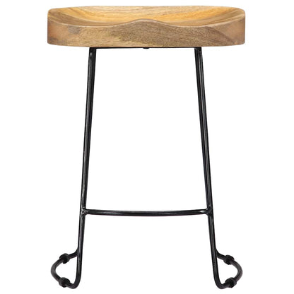 vidaXL Gavin Bar Stools 2 pcs Solid Mango Wood
