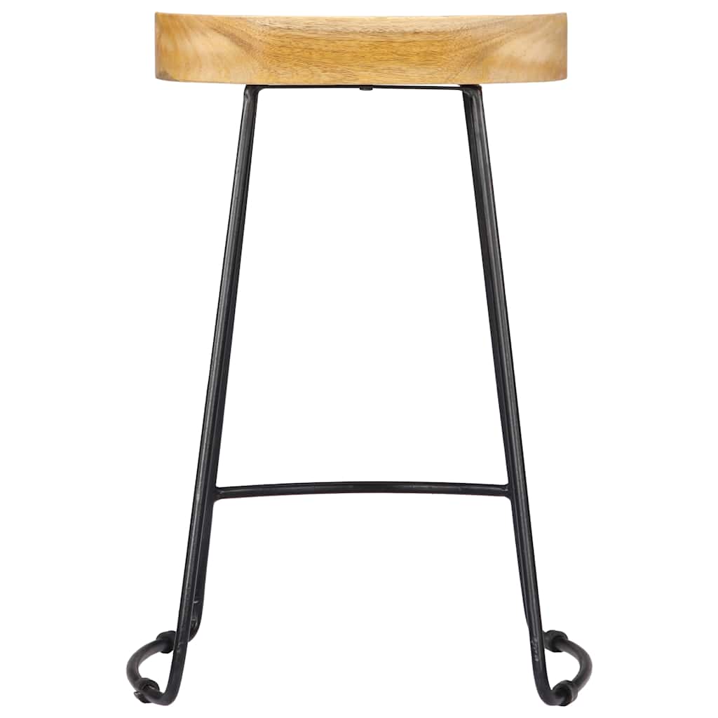 vidaXL Gavin Bar Stools 2 pcs Solid Mango Wood