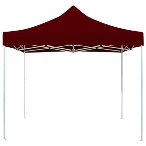 vidaXL Professional Folding Party Tent Aluminium 3x3 m Wine Red