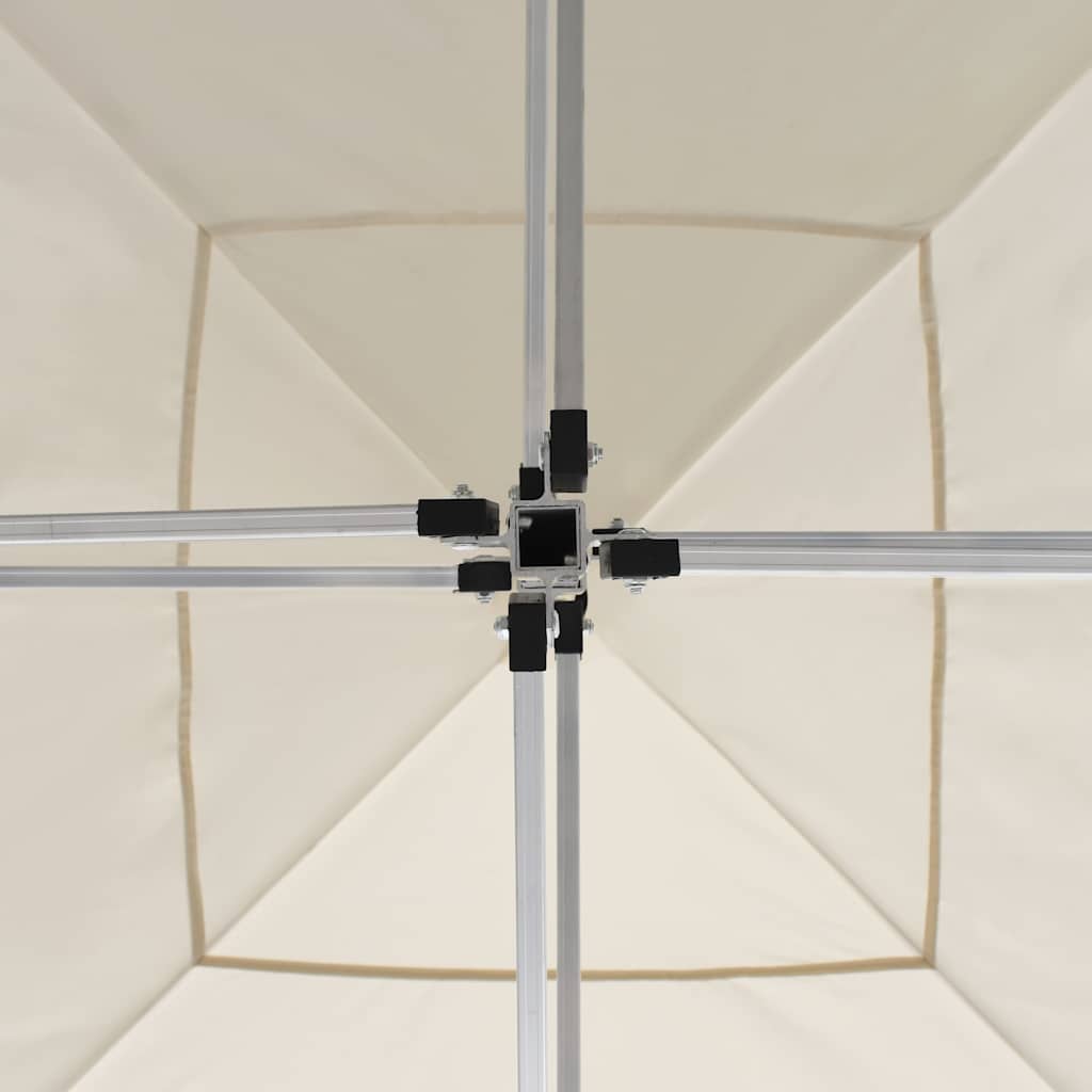 vidaXL Professional Folding Party Tent with Walls Aluminium 3x3 m Cream