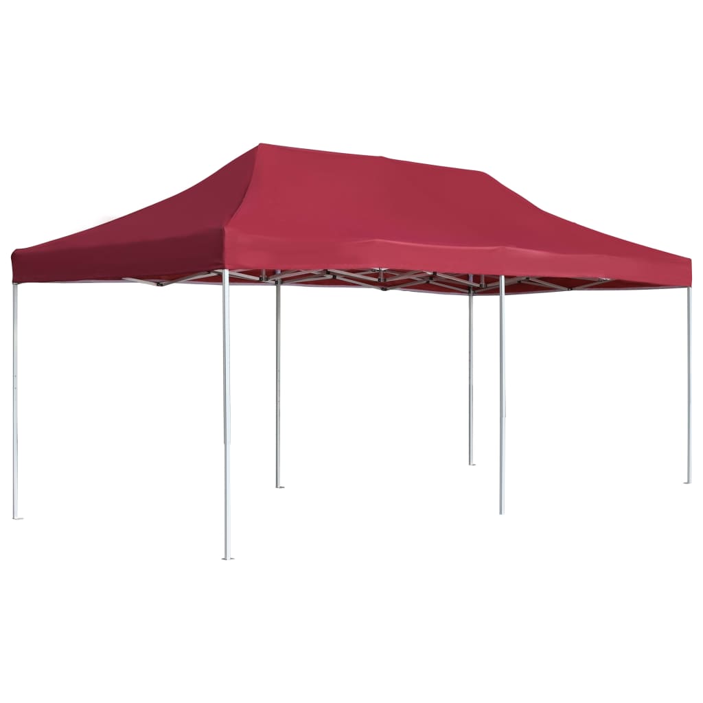 vidaXL Party Tent | Wine Red | Aluminium alloy, Oxford fabric with PVC coating