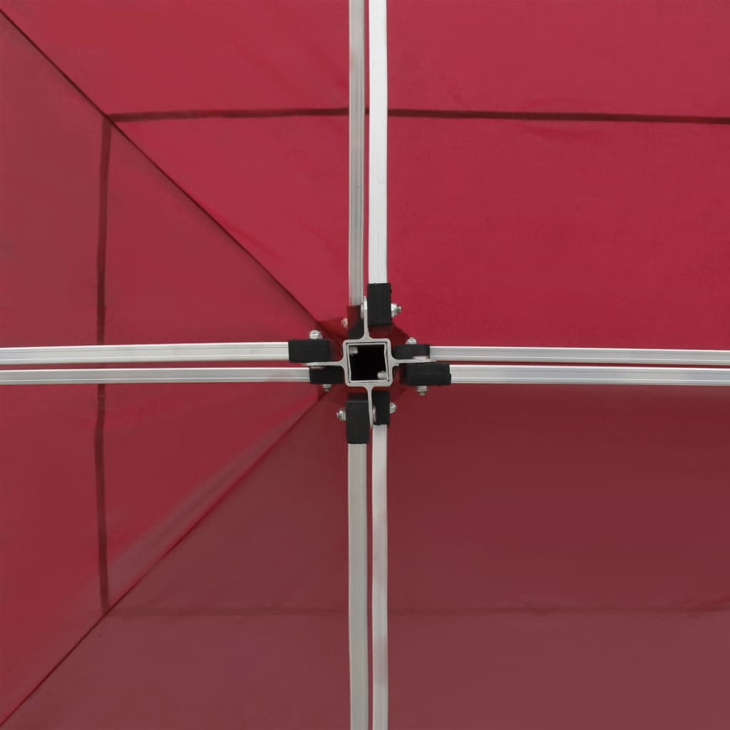 vidaXL Party Tent | Wine Red | Aluminium alloy, Oxford fabric with PVC coating