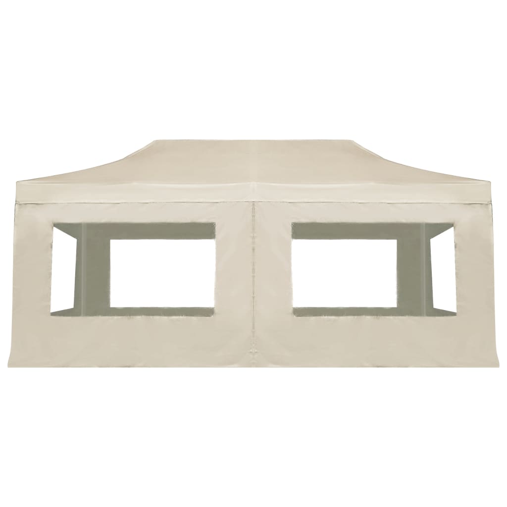 vidaXL Professional Folding Party Tent with Walls Aluminium 6x3 m Cream