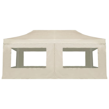 vidaXL Professional Folding Party Tent with Walls Aluminium 6x3 m Cream