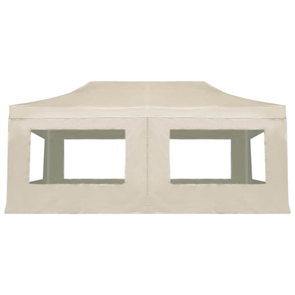vidaXL Professional Folding Party Tent with Walls Aluminium 6x3m Cream