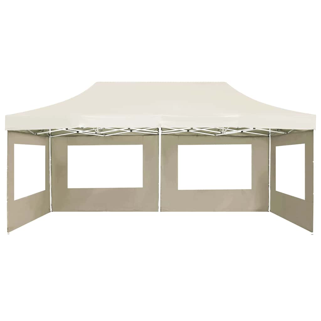 vidaXL Professional Folding Party Tent with Walls Aluminium 6x3m Cream