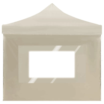 vidaXL Professional Folding Party Tent with Walls Aluminium 6x3 m Cream