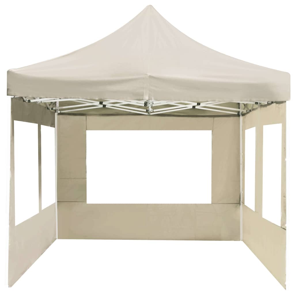 vidaXL Professional Folding Party Tent with Walls Aluminium 6x3m Cream