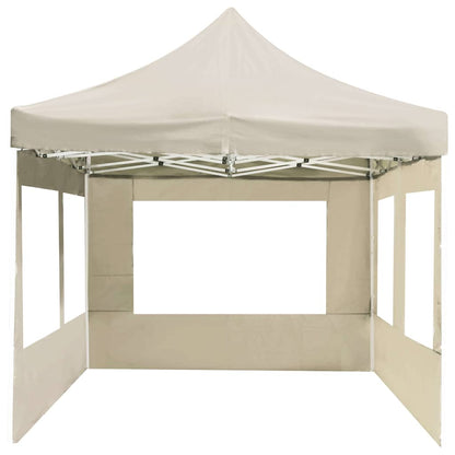 vidaXL Professional Folding Party Tent with Walls Aluminium 6x3m Cream