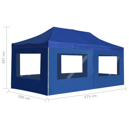 vidaXL Party Tent | Blue | Aluminium alloy, Oxford fabric with PVC coating