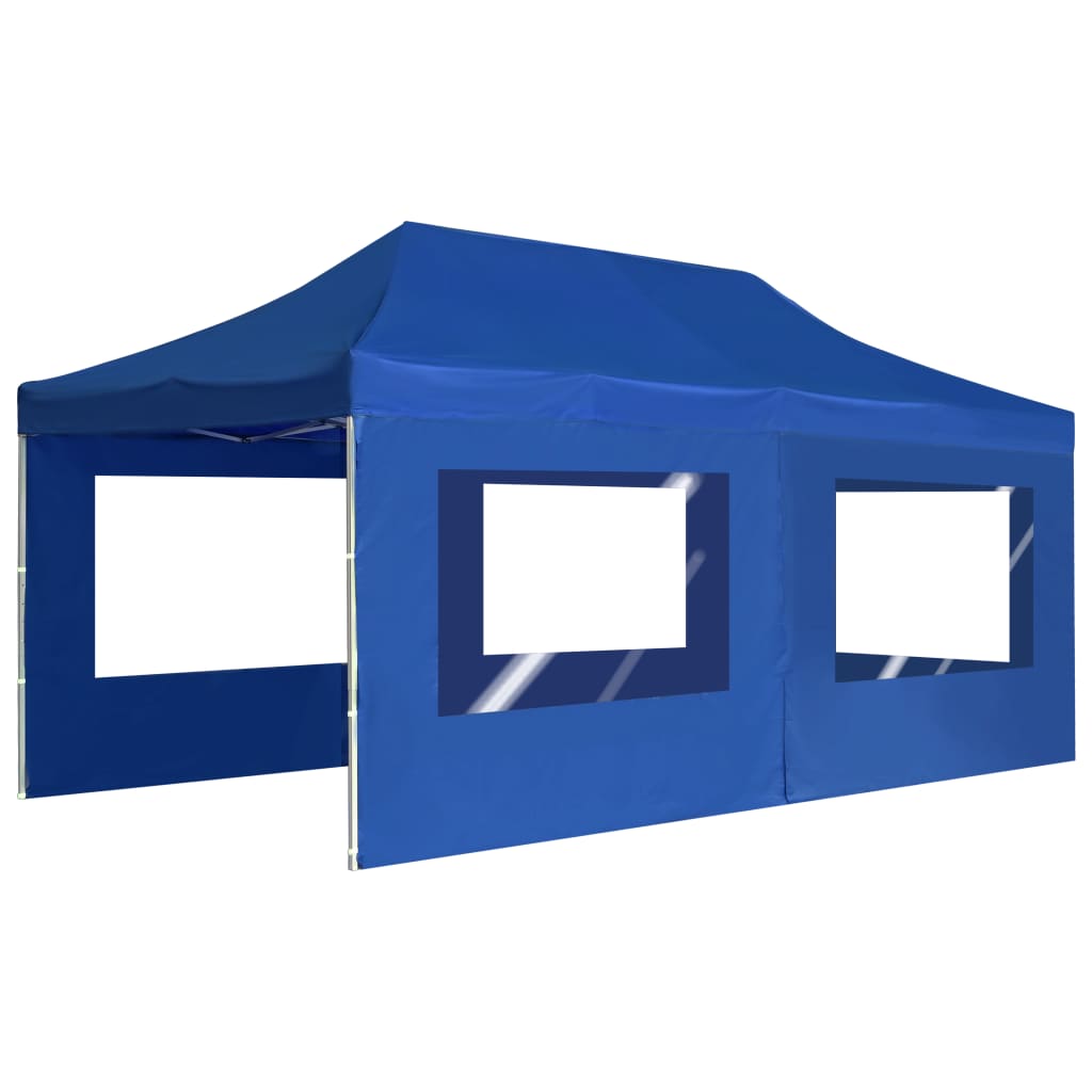 vidaXL Party Tent | Blue | Aluminium alloy, Oxford fabric with PVC coating