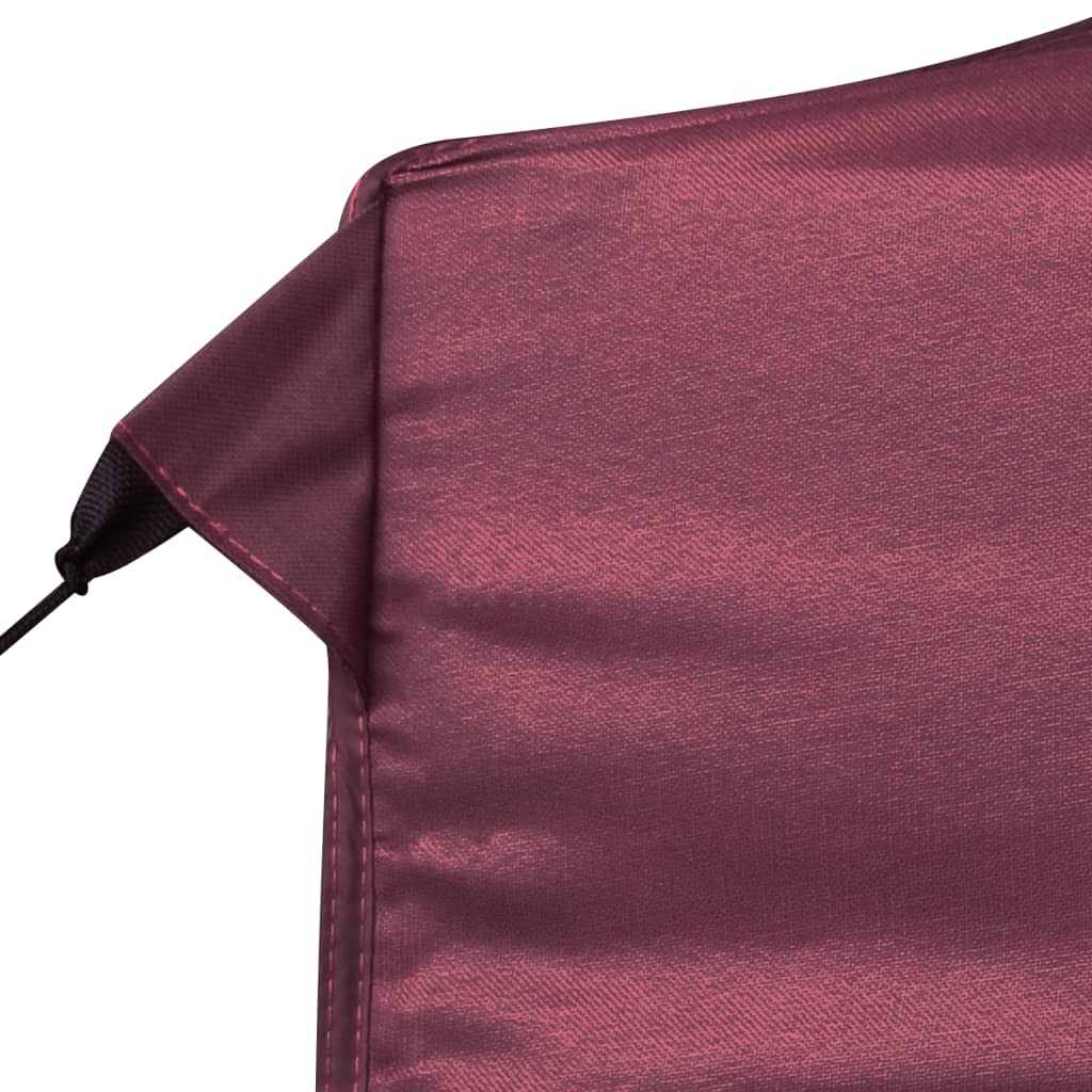 vidaXL Professional Folding Party Tent with Walls Aluminium 6x3 m Wine Red