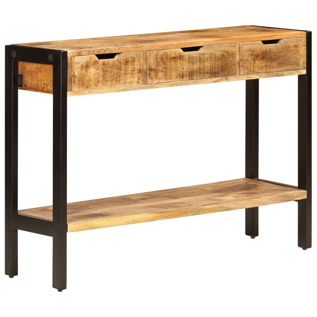 vidaXL Sideboard | Brown | Solid mango wood, powder-coated steel | Medium