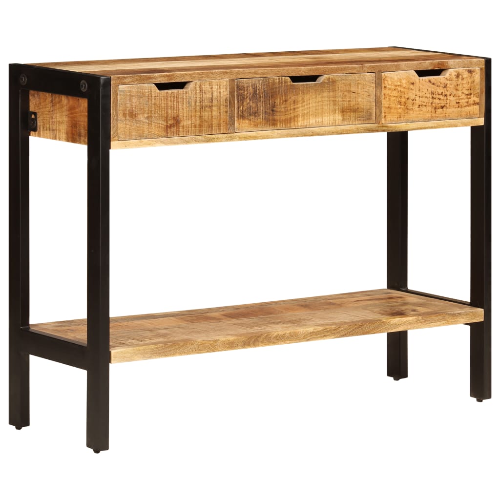 vidaXL Sideboard | Brown | Solid mango wood, powder-coated steel | Medium